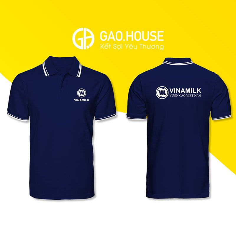 Mẫu áo đồng phục Vinamilk XCT019 - Gạo House