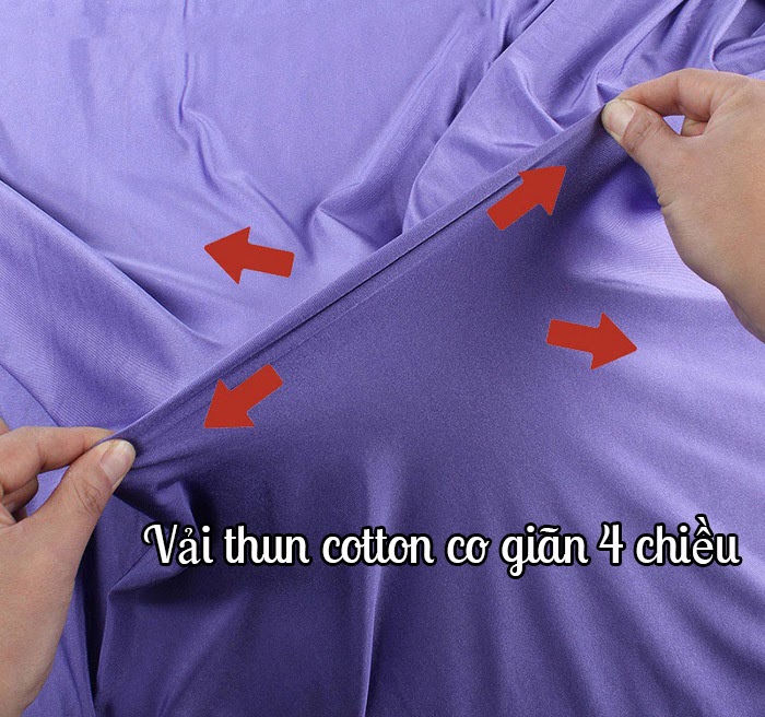 Vải thun cotton co giãn 4 chiều là chất liệu được nhiều người yêu thích 