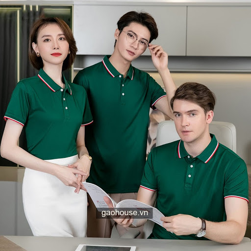 Áo đồng phục cty màu xanh