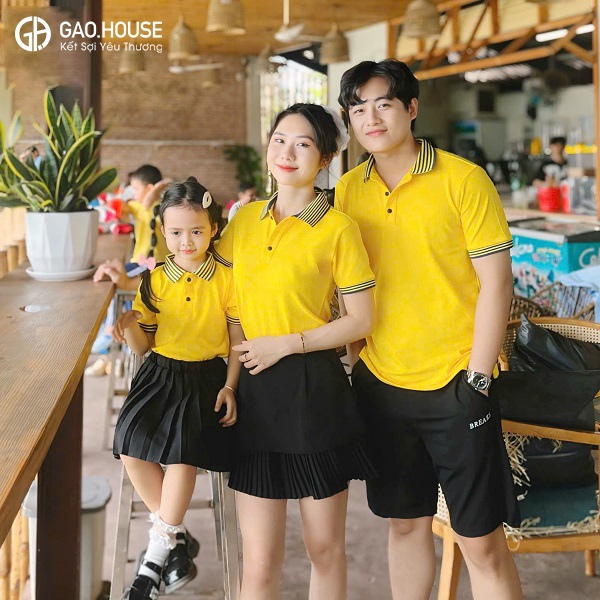 Áo váy gia đình đi biển 5 người