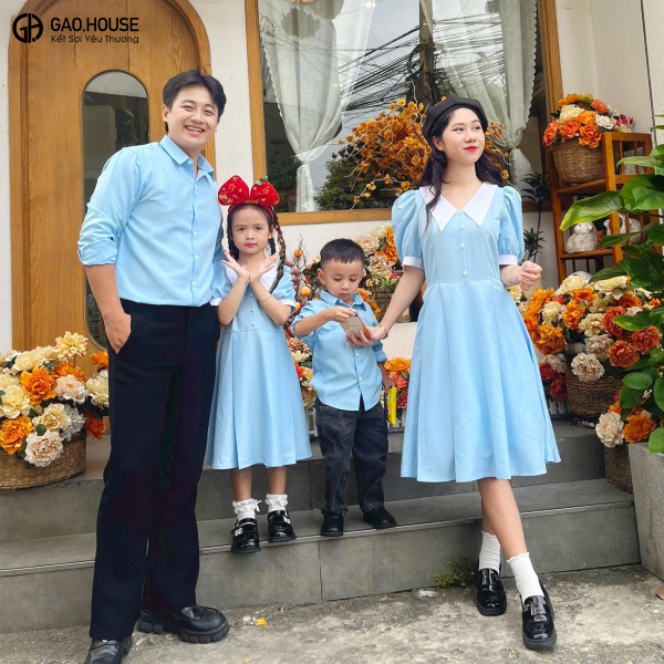 mua áo sơ mi gia đình đi biển giá rẻ