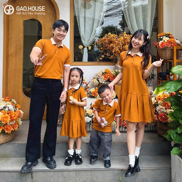ưu đãi khi may áo gia đình có cổ đẹp