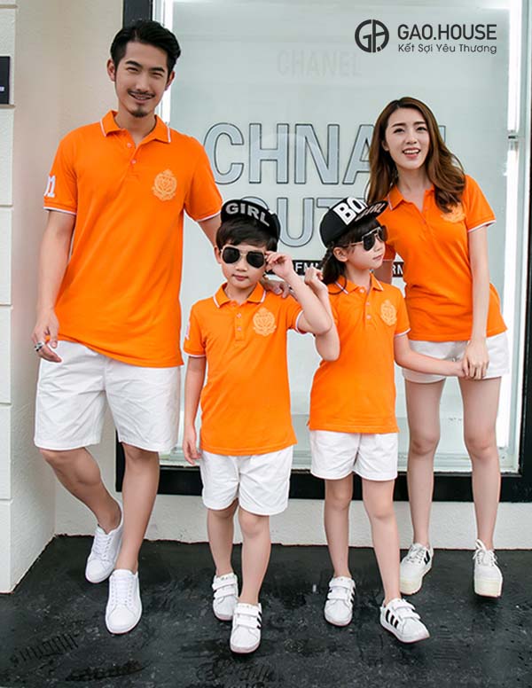 Đồng phục polo chỉn chu và lịch sự dành cho gia đình