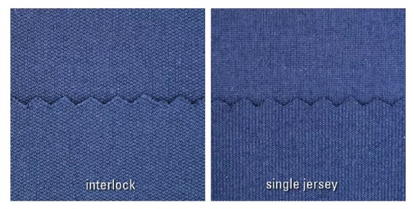 phân biệt vải Interlock và vải Single Jersey