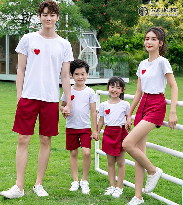 áo thun gia đình cổ tròn hà nội