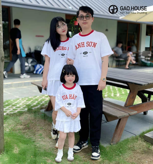 đặt may áo đồng phục gia đình ở thái bình