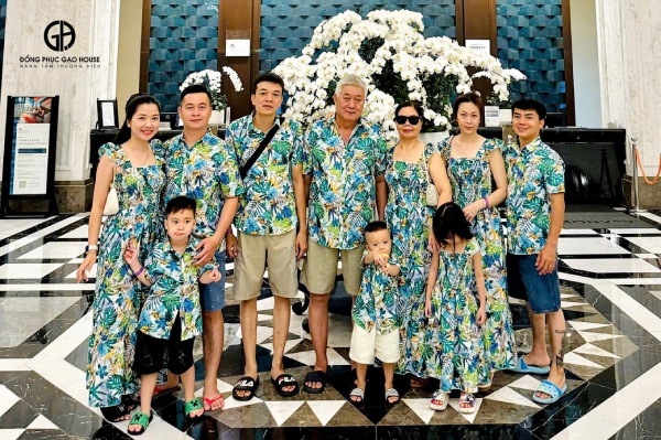 đồng phục áo nhóm gia đình tại Huế 
