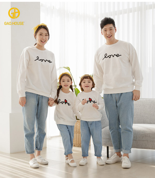 đồng phục gia đình mùa đông ở điện biên