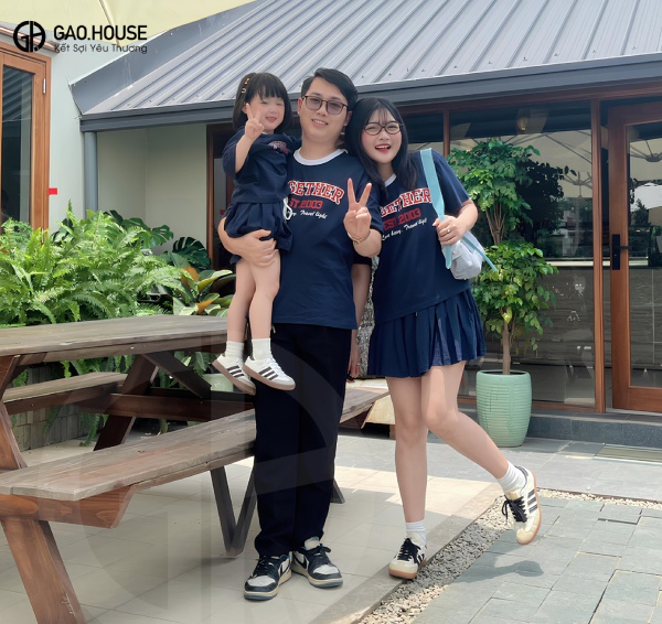 may áo đồng phục gia đình tại hà nội