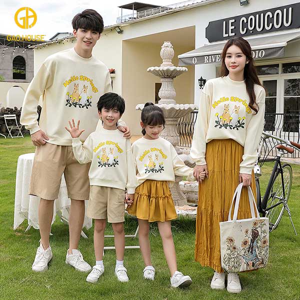 thiết kế áo gia đình bắc ninh đẹp