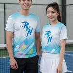 Áo Phông 3D Giải Chạy Run Màu Xanh Trắng