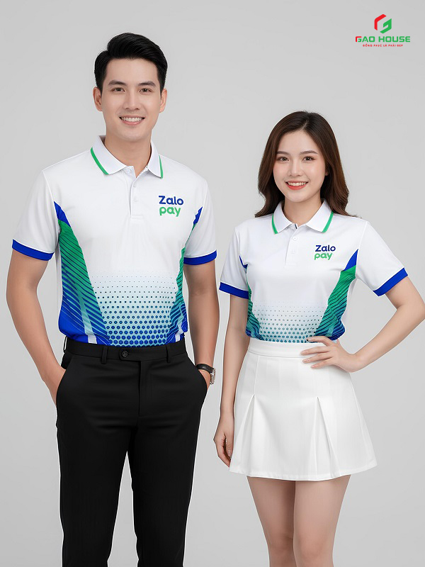 Đồng Phục Doanh Nghiệp 3D Zalo Pay Màu Trắng