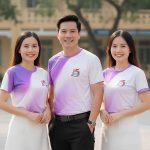 Áo Họp Lớp 15 Năm Màu Tím Phối Trắng