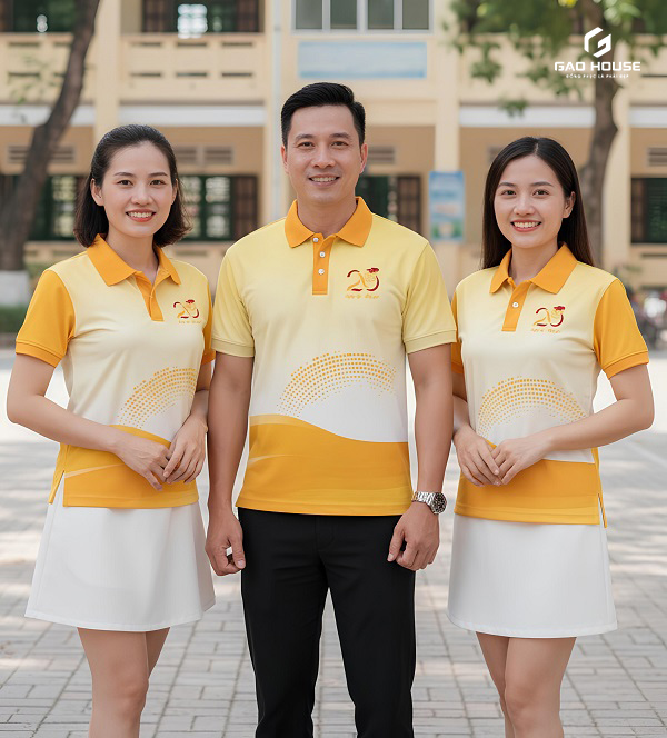 áo họp lớp 20 năm màu vàng