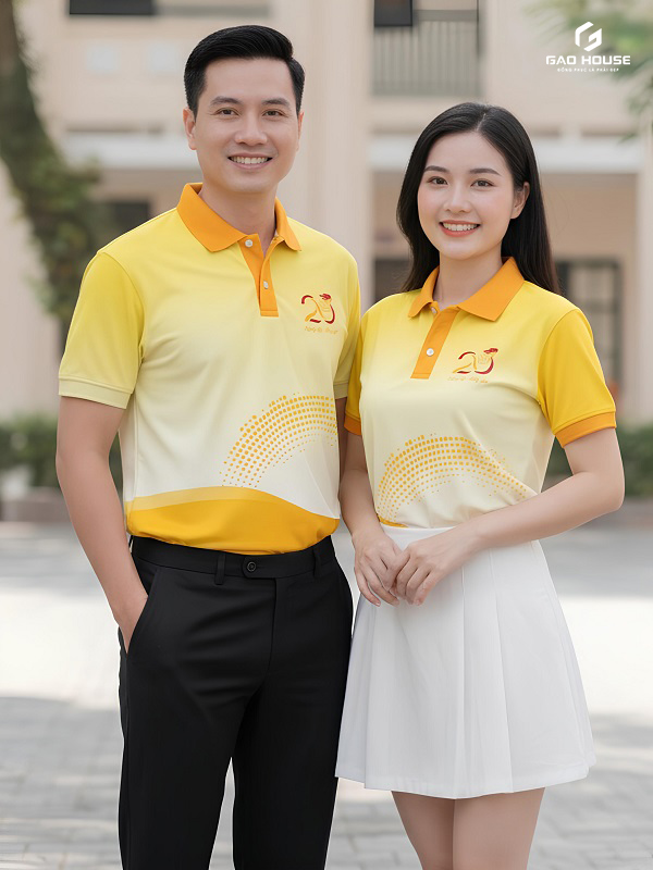 áo họp lớp 20 năm màu vàng
