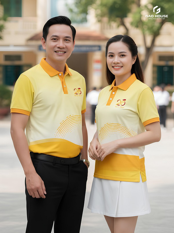 áo họp lớp 20 năm màu vàng
