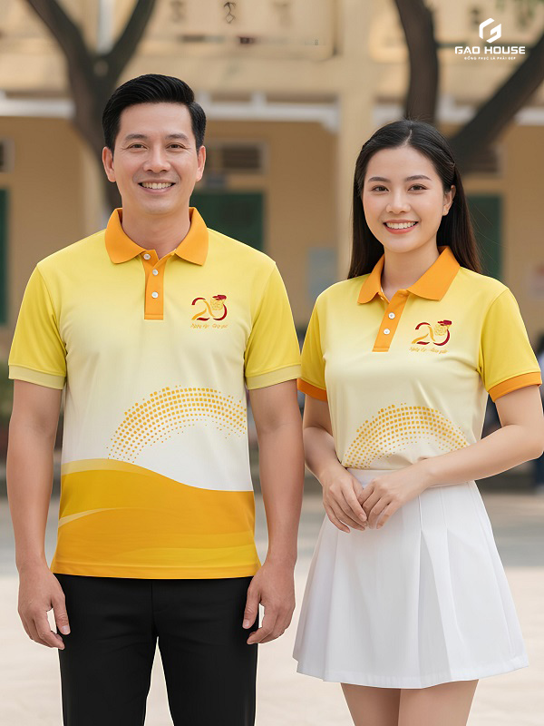 áo họp lớp 20 năm màu vàng