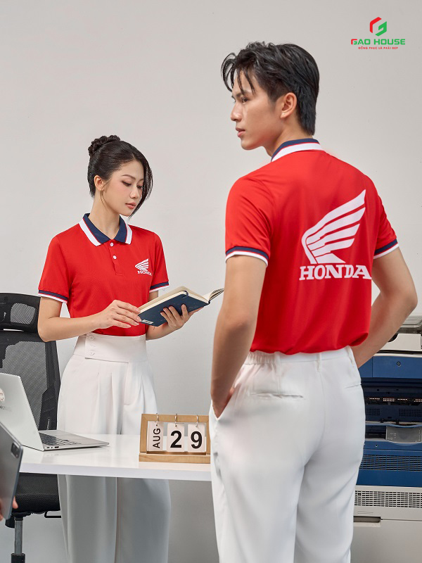 Áo Polo Công Ty Homda Màu Đỏ
