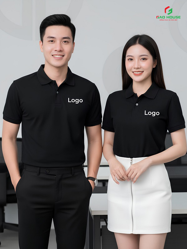 Áo Polo Doanh Nghiệp Màu Đen