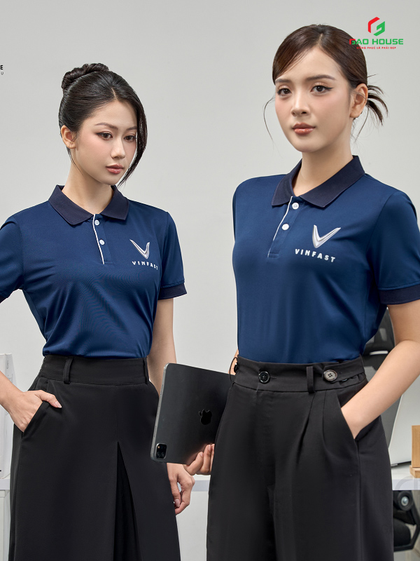 Áo Polo Doanh Nghiệp Vinfast Màu Xanh Than