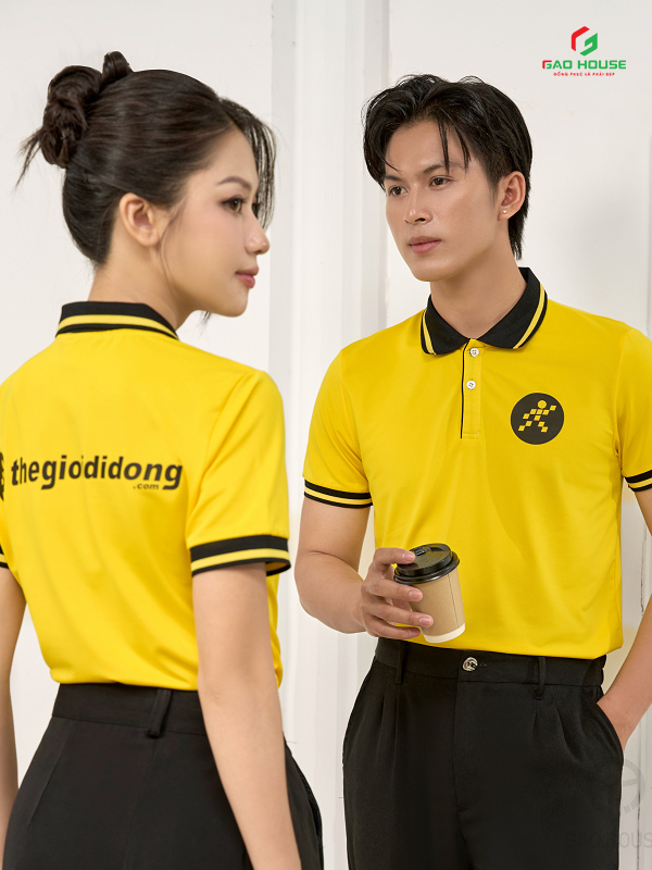 Áo Polo Thế Giới Di Động Màu Vàng