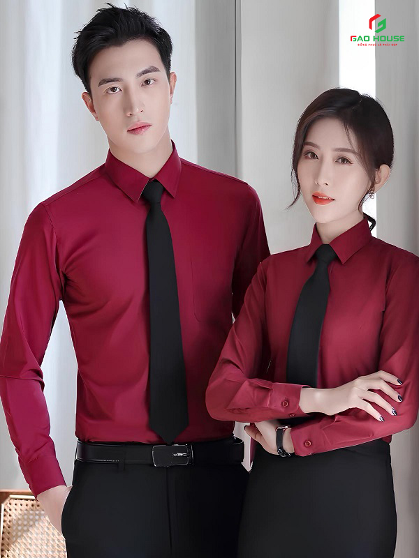 Áo Sơ Mi Công Sở Màu Đỏ