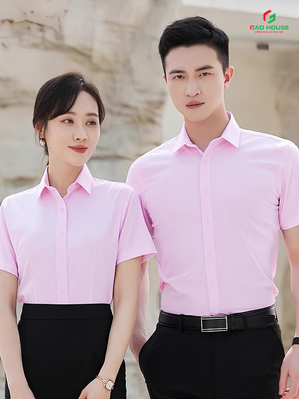 Áo Sơ Mi Đồng Phục Công Sở Màu Trắng
