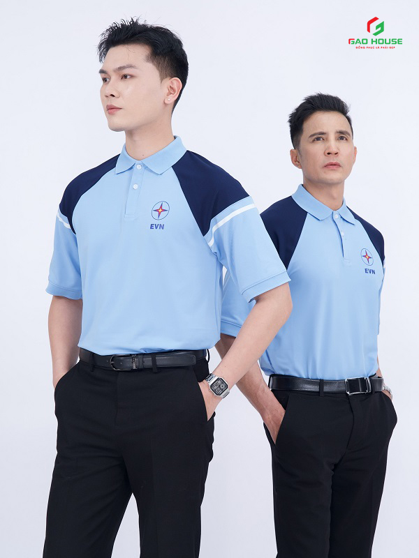 Áo Thun Đồng Phục EVN Màu Xanh
