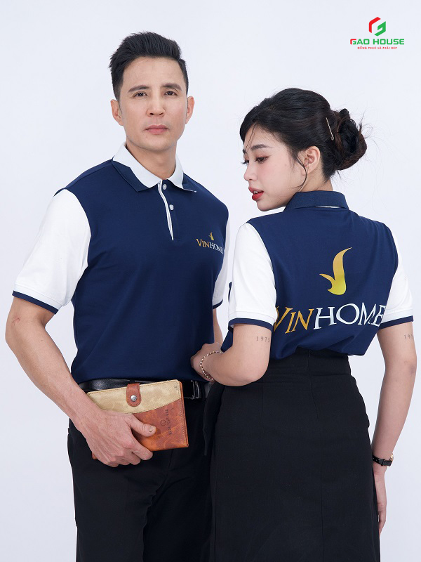 Áo Polo Đồng Phục Vinhomes Màu Xanh
