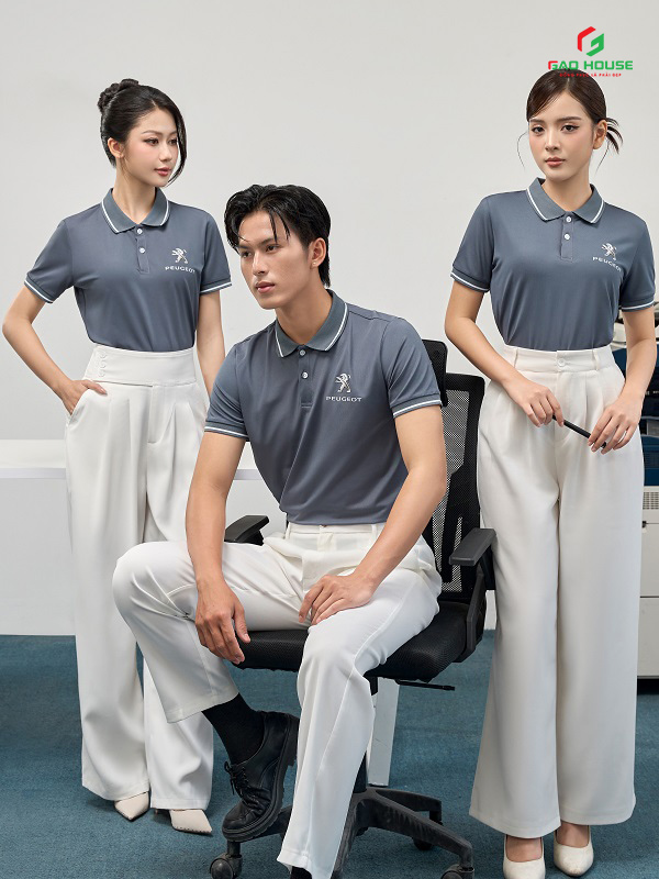 Đồng Phục Peugeot Màu Xanh Xám