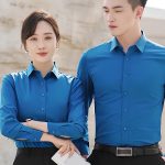 Áo Sơ Mi Công Sở Màu Xanh Dương