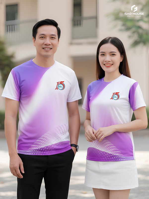 áo đồng phục họp lớp màu tím