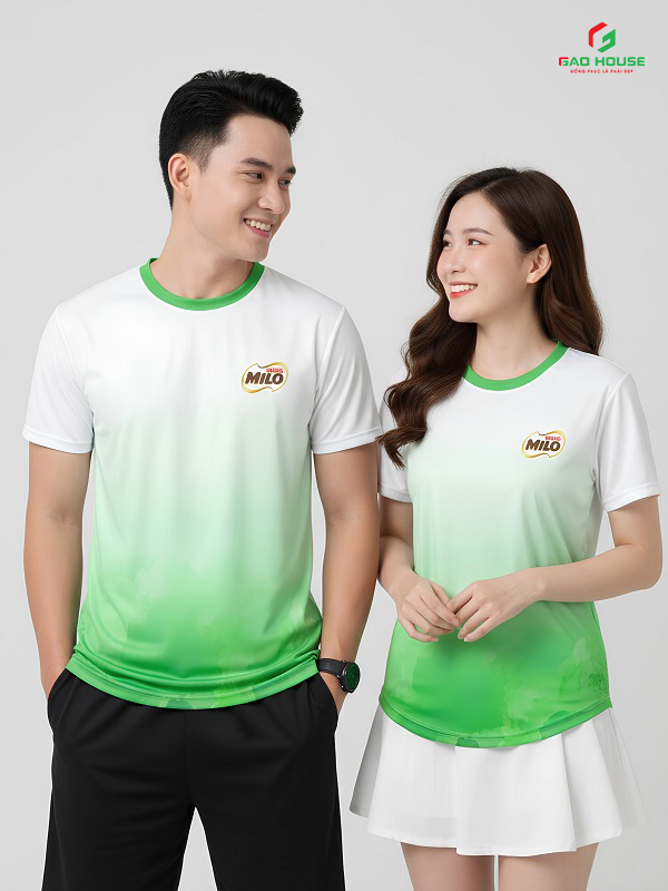 áo đồng phục milo cổ tròn