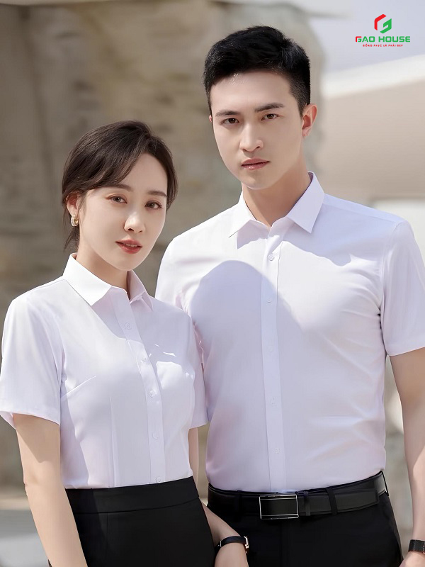 áo đồng phục nhà hàng sơ mi