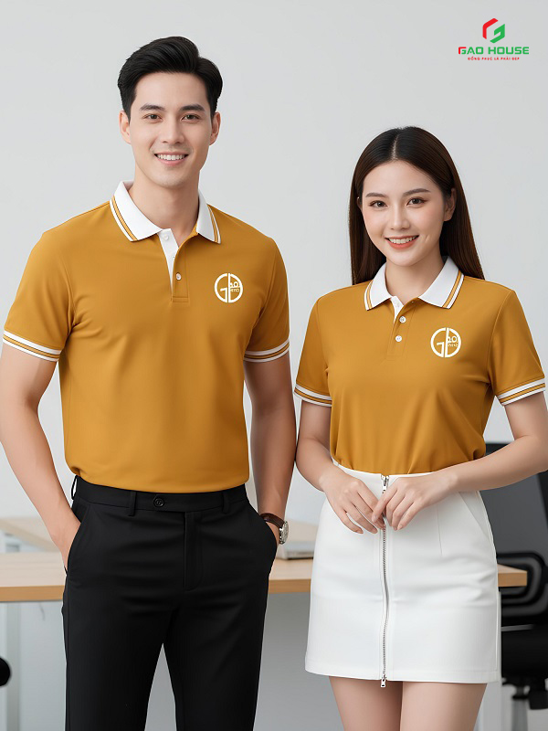 Áo polo doanh nghiệp màu vàng
