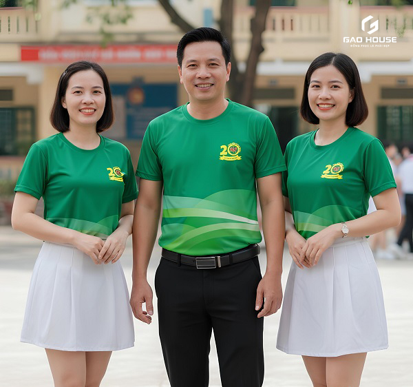đồng phục họp lớp màu xanh