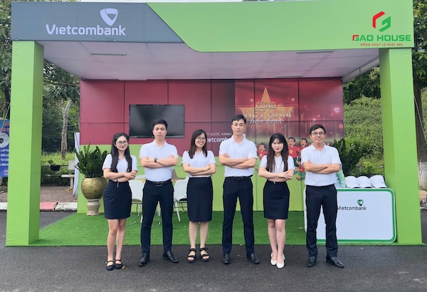 đồng phục nhân viên ngân hàng vietcombank