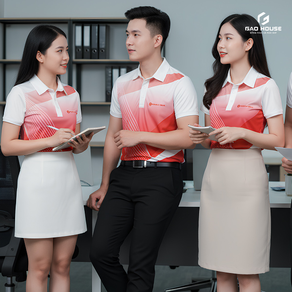 in đồng phục Techcombank