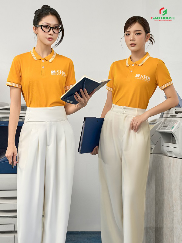 mẫu áo đồng phục công ty đẹp