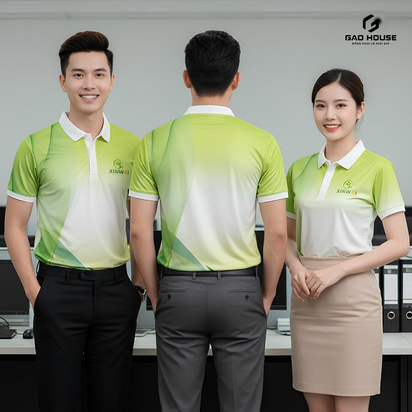 may áo đồng phục vietcombank giá rẻ