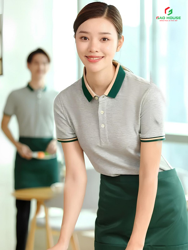 May đồng phục nhà hàng