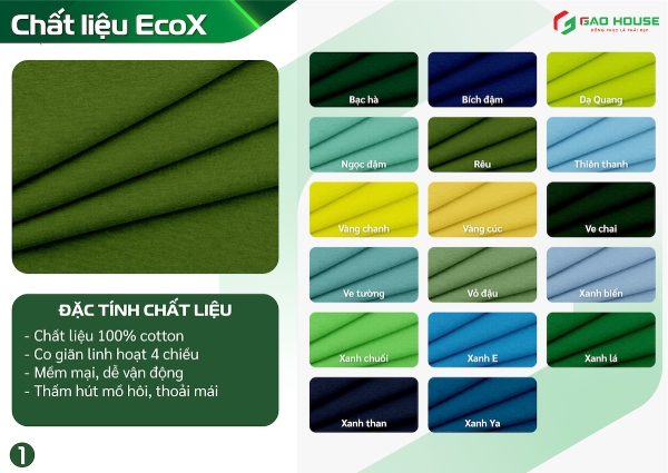 Vải Ecox may đồng phục BIDV