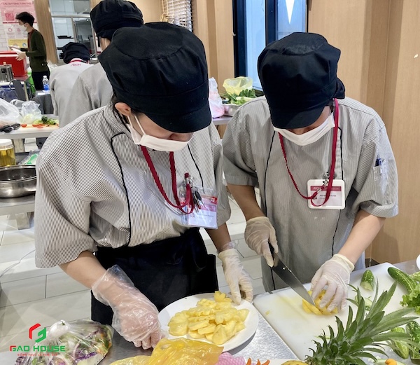 Áo sơ mi đồng phục nhân viên bếp Aeon mall