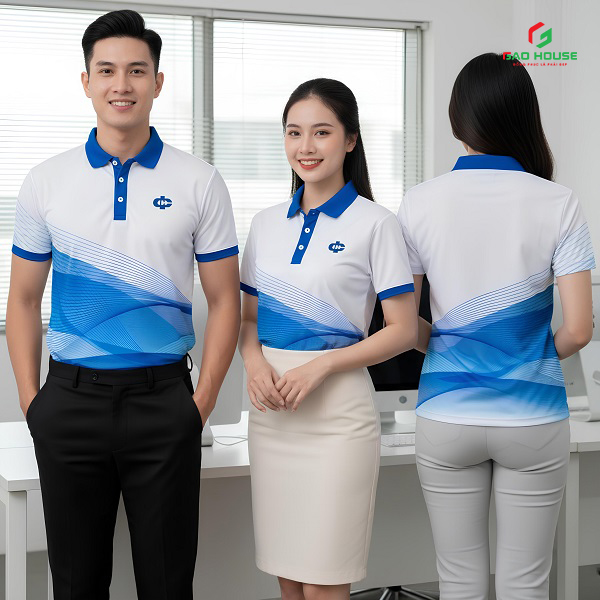 in đồng phục ngân hàng Eximbank
