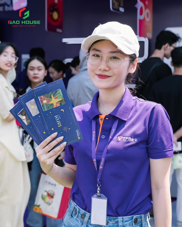 May áo đồng phục ngân hàng TPBank