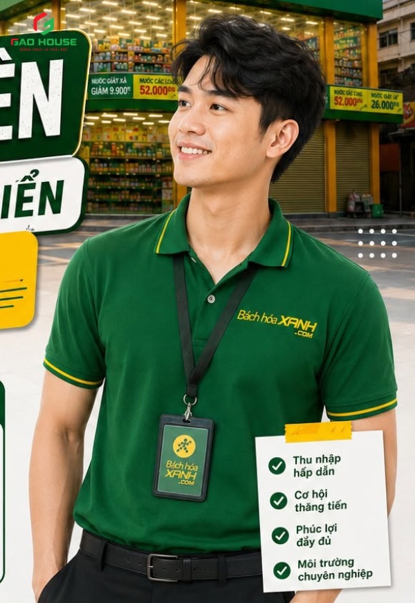 Áo đồng phục Bách hoá Xanh