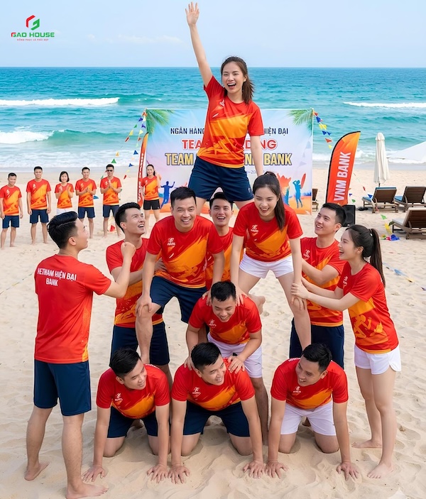 Áo đồng phục team building MBV