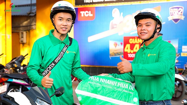 Áo polo đồng phục bách hoá xanh
