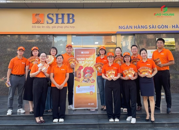 may đồng phục SHB