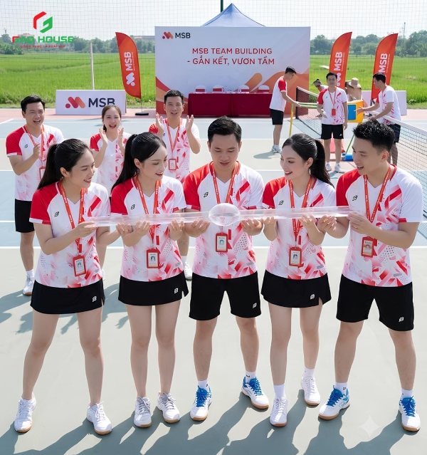 Áo team building đồng phục MSB
